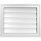 Ekena Millwork Vertical Surface Mount PVC Gable Vent: Functional, w/ 2"W x 1-1/2"P Brickmould Frame, 22"W x 18"H GVPVE22X1802SF - alternate 1